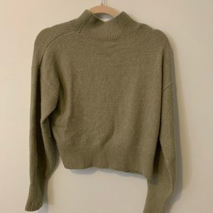 & other stories green sweater size xs